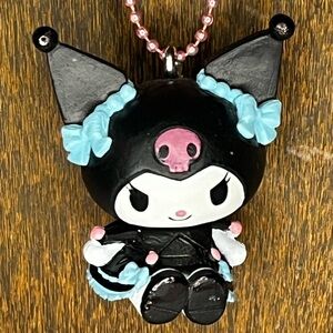 Little Kuromi Keychain Backpack Purse Charm